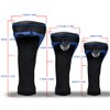 3Pcs Club Head Covers Set 1 3 5 Fairway Wood