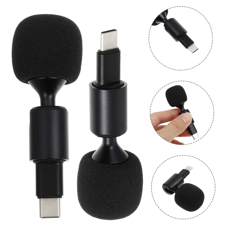 Mobestech Live Streaming Gaming Microphone USB c Plug Speaker Bendable