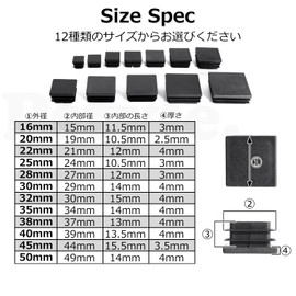 Pstyle. PST-160 Pipe Cap Erector Pipe End Cap Hole Fill (15 Pieces of 1.3 inches (32 mm)