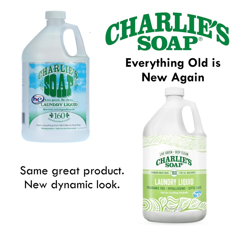 Charlie’s Soap – Fragrance-Free Laundry Liquid detergent – 160 Loads