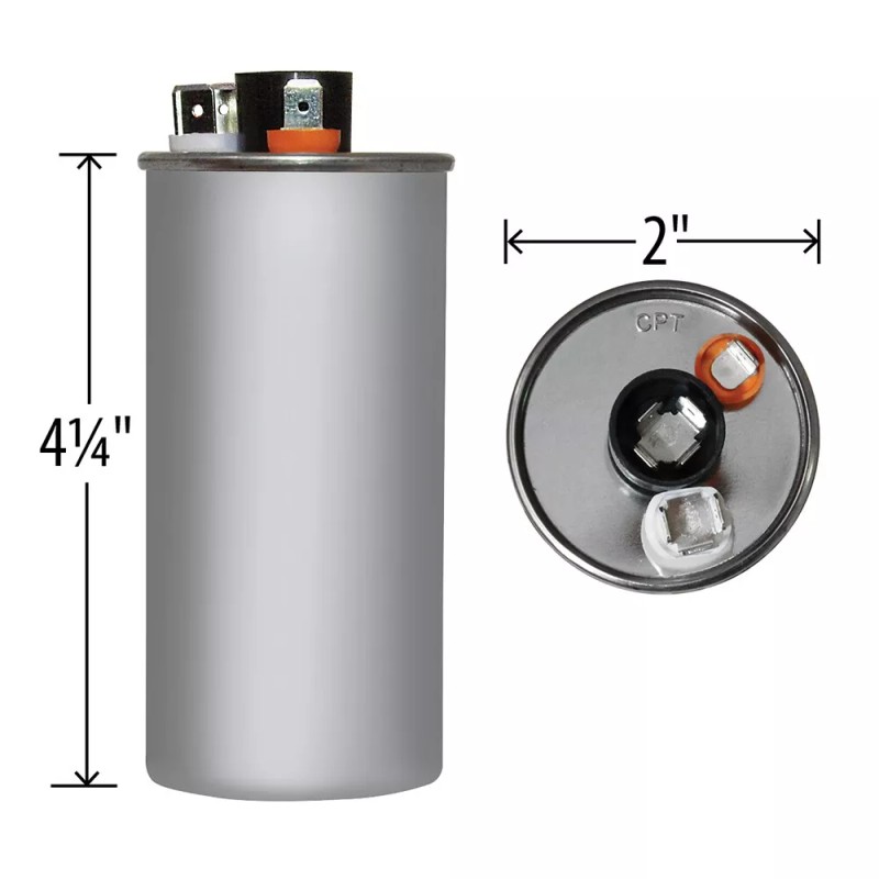Amrad 40 MFD x 370 / 440 VAC Round Run