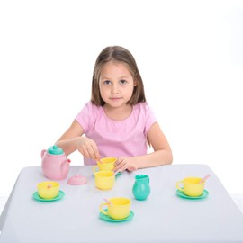 JOYIN Pretend Play Tea Party Set Play Food Accessories BPA Free Phthalates Free (Colors May Vary)