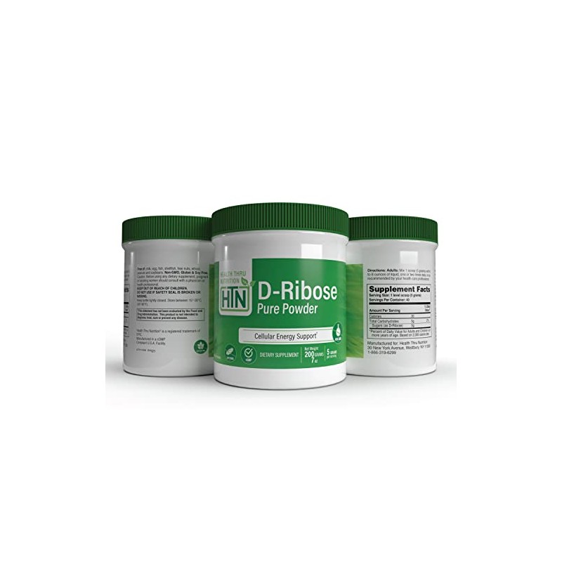 D-Ribose Pure (NON-GMO) Powder 200g Jar