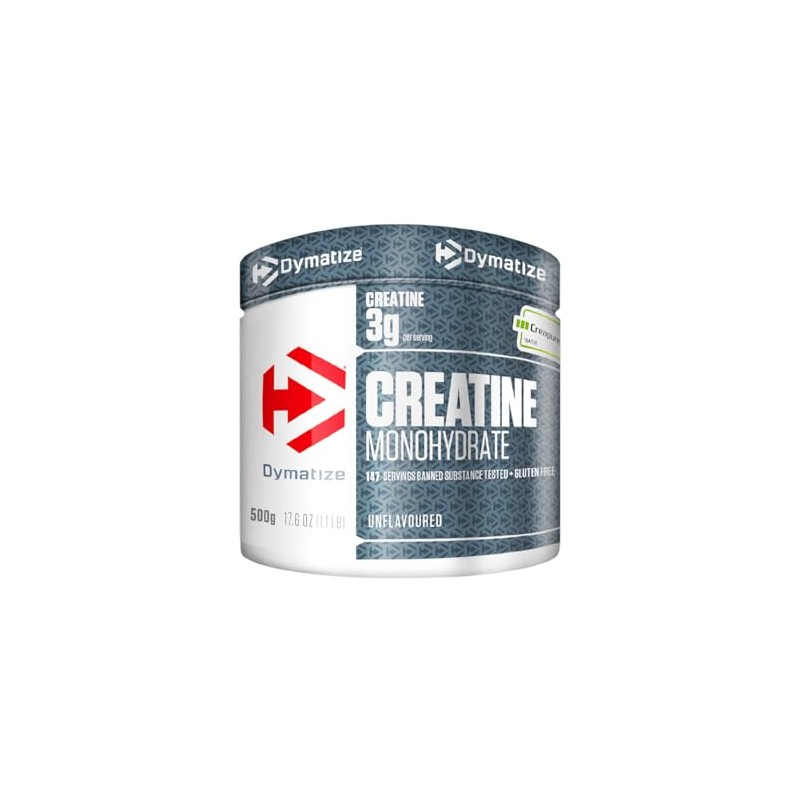 Dymatize Creatine Monohydrate Unflavoured Powder 500g - 100% Creapure Creatine