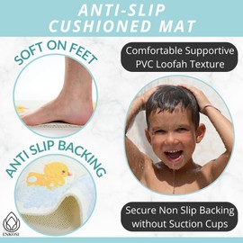 Anti Slip Shower Mat for Kids - Baby Shower Mat - Non Slip Bathtub Mat for Kids - Baby Bath Mat - Bath Mat for Kids - Anti Slip Shower Mat Kids - Shower Square Duck Bath Mat (Duck 24x24)