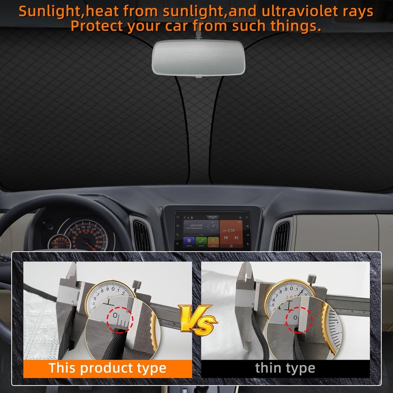 D-Lumina Car Windshield - Blocks UV Rays Sun Shade Sun