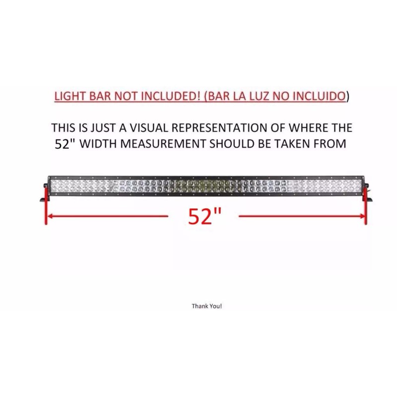 Fast Fabrication Hummer H3 52 Inch 52" LED Light Bar