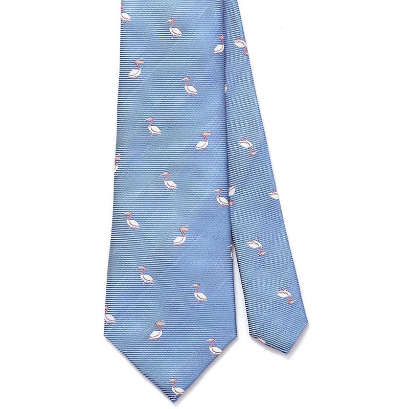 [COLORATA] Carolata Bird Pattern Necktie (100% Silk / Jacquard Woven),