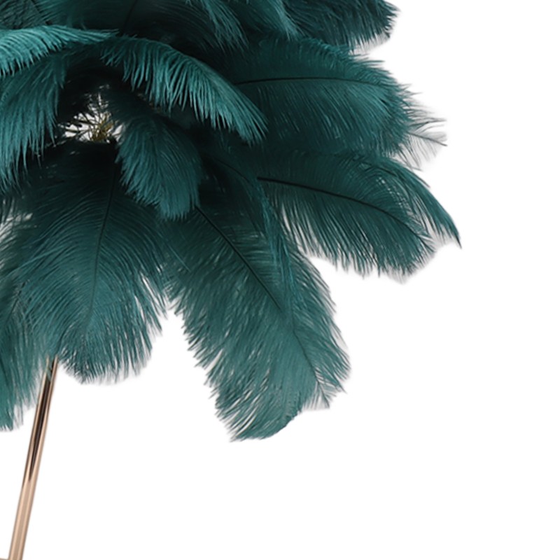 Ostrich Feather Table Lamp Rechargeable Modern Romantic Decoration Lamp Bedroom