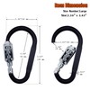 Combination Carabiner Clips,V-Resourcing Resettable 3 Dial Digit Combination Lock Carabiner