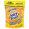 JUICY FRUIT Gum Fruity Chews Sugarfree Chewing Gum, 120 Pieces