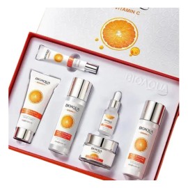 Kit Vitamina C Bioaqua Facial Aclarante Hidratante 6 Piezas