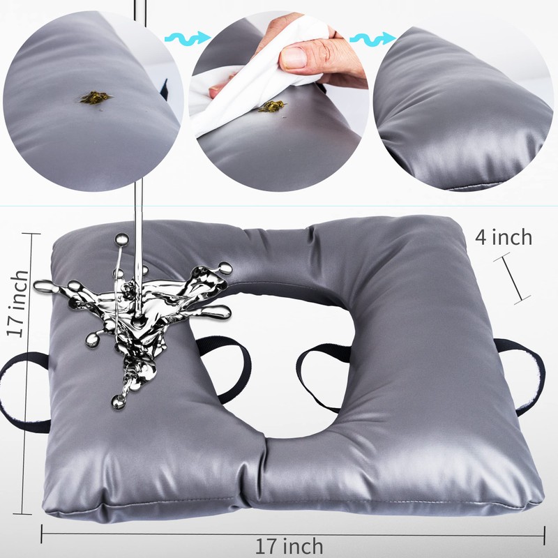 Bedside Commode Seat Cushion, Commode Padded Seat for Elderly, Soft