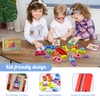 CATELL Set of 20 Wooden Number Building Blocks, 1-10 Wooden