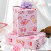 Homeral Pink Cowgirl Wrapping Paper Roll - 17In x 32.8Ft