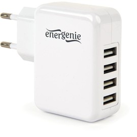 Energenie Uni-4-Way EG-U4AC-02 USB Charger Socket Output Current (Max) 3100mA 4 x USB