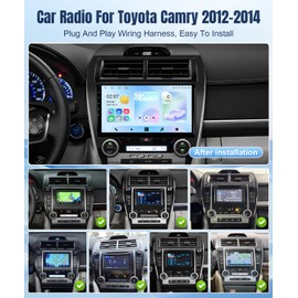 Leadfan 10.1inch Car Radio for Toyota Camry 2012 2013 2014 with Wireless Carplay Android Auto,Bluetooth WiFi GPS SWC, 2G+32G