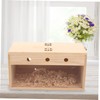 Totority Transparent Parakeet Nesting Bird Breeding House with Buckle Lid