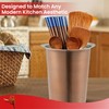 JUST-BUY Stainless Steel Solid Flatware Utensils Holder, Caddy, Crock, Cylinder