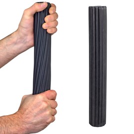 CanDo Hand and Finger Trainer Twist-n-Bend, Flexible Exercise Bar, Training Bar, Black (Very Heavy), 10-1515