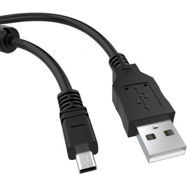 6.6FT USB Data Transfer Cable Compatible with Sony Cybershot DSC-H200 H300 W370 W800 W830 W180 W310 W320 W530 W630 W650 W670 W690 W710 S950 S980 S750 S780 A100 A200 A300 A350 A450 A700 A850 A900