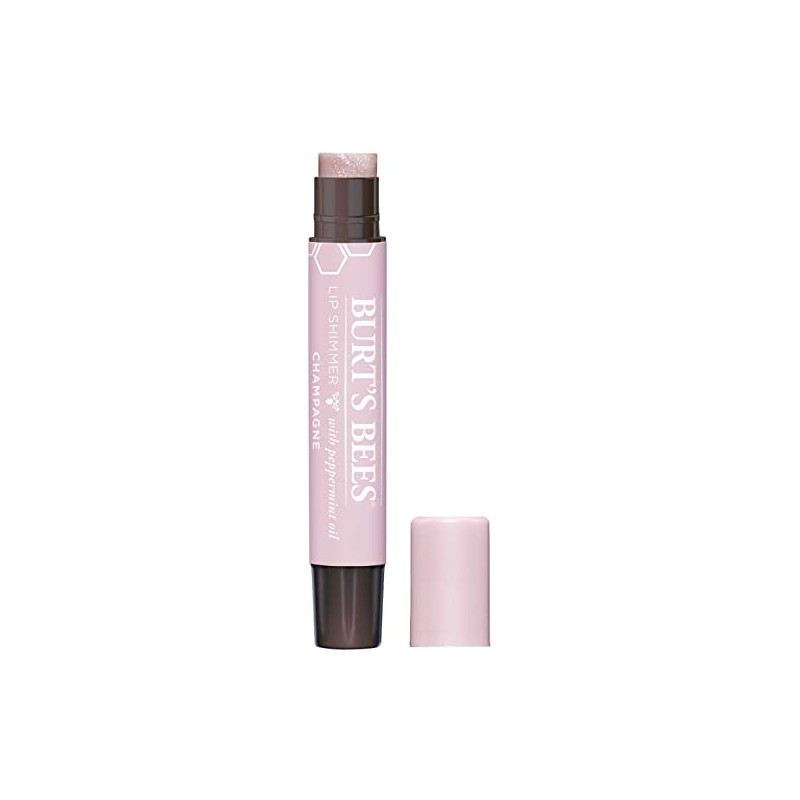 Burt's Bees Brillo de labios, champán, 0.09 oz (paquete de