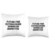Future Fire Extinguisher Sprinkler Inspector Throw Pillow