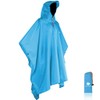 Anyoo Waterproof Rain Poncho Lightweight Reusable Hiking Hooded Coat Jacket