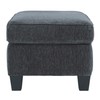 Signature Design by Ashley Abinger Contemporary Rectangle Ottoman, Dark Gray
