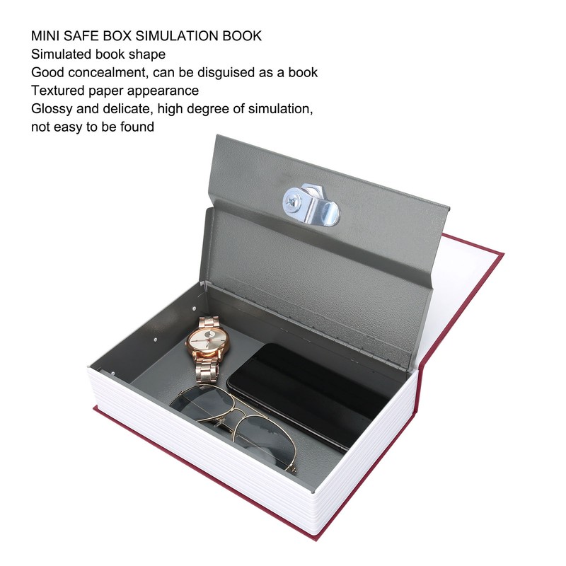 Diversion Book Safe Imitation Books Realistic Stainless Steel Liner Portable
