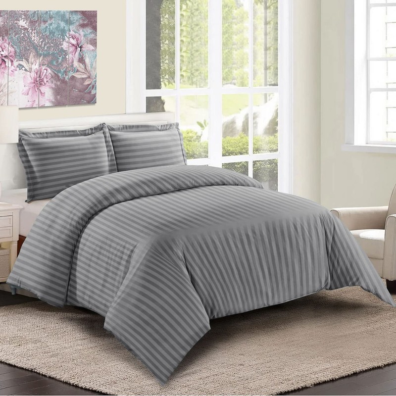 Imperial Rooms Duvet Cover Sets – Stripes Satin Quilt Cover