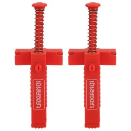2PCs Brick Line Clips Plastic Brick Liner Line Runners Plumber Tools Red Spring-Loaded Brick Line Clip Leveling Measuring Tool(Red)