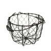 CVHOMEDECO. Round Chicken Wire Egg Basket Fruit Basket with Swing