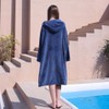 Hiturbo Surf Poncho Zipper Changing Robe: Oversized Hooded Towel Hoodie