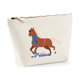 Hippowarehouse Let's Dance (Prance) Horse Music Funny Printed Make up Cosmetic wash Bag 18x19x9cm
