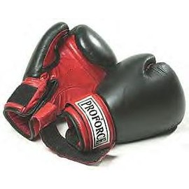 ProForce Leatherette Boxing Gloves, Red & Black 12 oz by ProForce