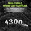 TTRCB 2 Pack 1300 GSM Car Drying Towel, Microfiber Towels