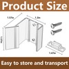 RunNico 4PCS RV Sliding Mirror Door Latch,H527 Universal Sliding Mirror