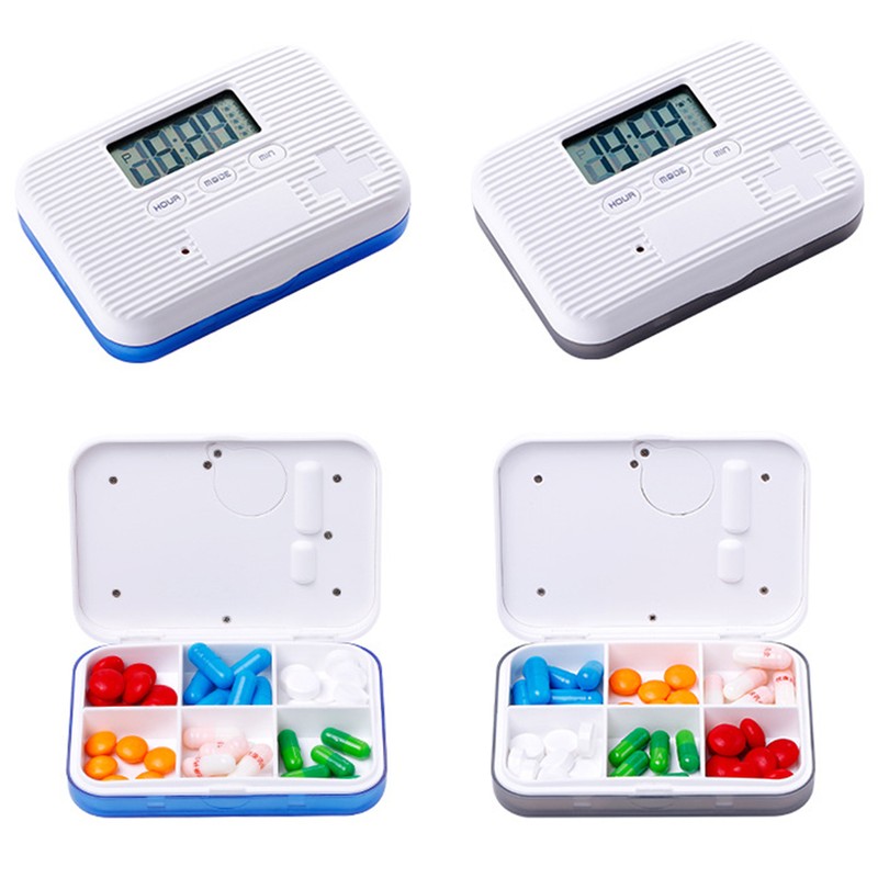 Pill Dispenser with Alarm Electronic Pill Organizer with LCD Display