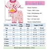 Popshion Girl Flamingo Valentines Heart Print Pajamas Short Sleeve Flamingo