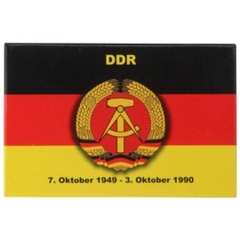 Fridge Magnet GDR Coat of Arms Flag | Strong Hold | Photo Magnet 8 x 5.5 cm | Nostalgia Typical Souvenir