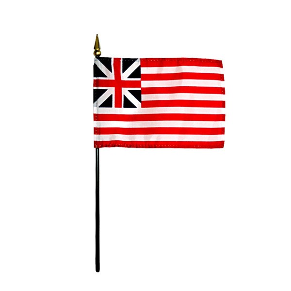 Grand Union Flag Rayon On Staff 4 in. x 6