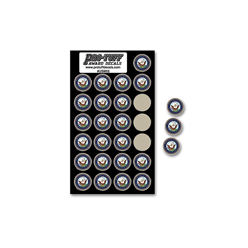 Pro-Tuff Decals Military Tribute Decal Set (50 Decals) (Navy Traditional)