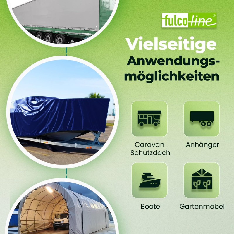 Lorry tarpaulin, 700 g, eyelets every 50 cm with hem
