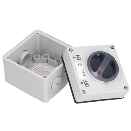 Switch 500V Outdoor Power Isolator On-Off Switch Rotary Control Switch Socket with Accessories(3P32A)