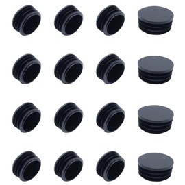 CM Hardware 16pcs Single Pipe Caps PE Type 48mm Pipe End Cover Caps