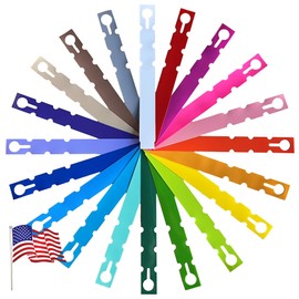 TAGKRAFTERS 7" x 3/4" Assortment of 20 Colors - 250 Pcs - Plastic Plant Tags and Labels - Wrap Around Thermal Plastic - Nursery Garden Tree Labels | Made in The USA |