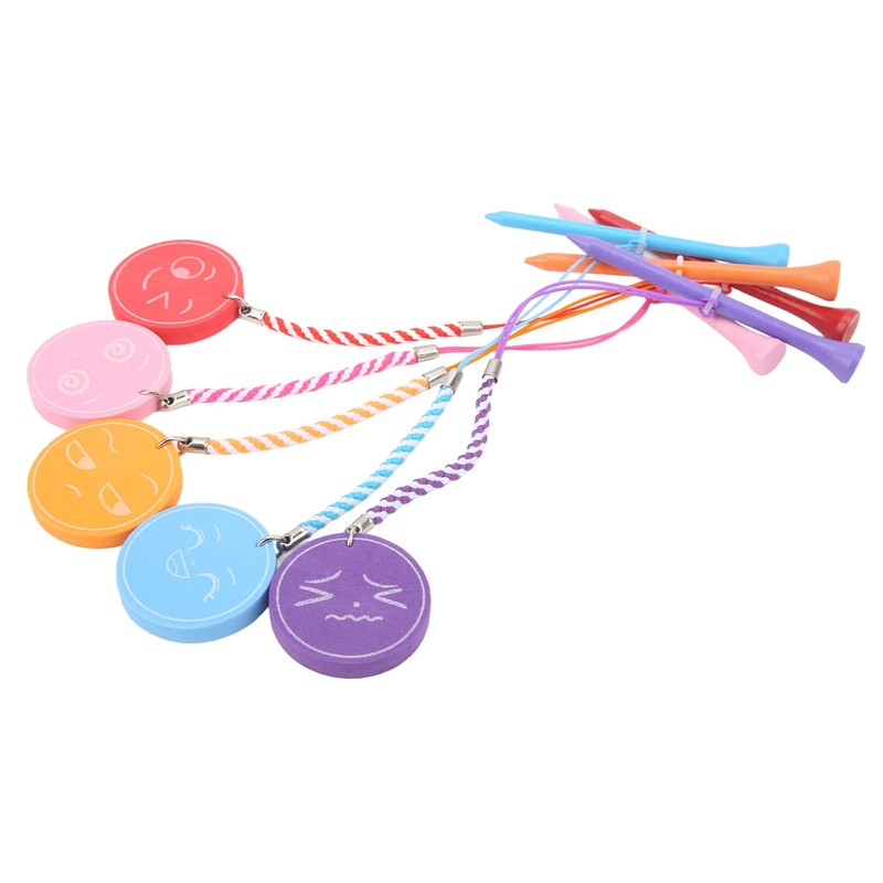 Restokki 5 Pieces 3 1/4 Inch Wooden Golf Tees with