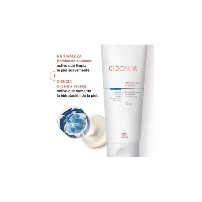 Jabon Crema De Limpieza Hidratante Chronos Natura