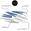 Invero 7 Piece Stainless Steel Precision Tweezer Set - Includes